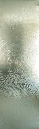Door Glass Insert featuring Frosted Glass Design Etched Glass by Sans Soucie Art Glass with Custom Oceanic Design Cast Swirls II - Cast Glass CGI Oceanwave Exterior