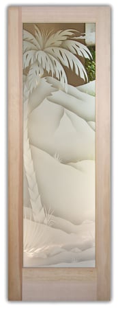 Pantry Door with sandblast Frosted Glass Design Art Glass Featuring Sandblast Etched Glass by Sans Soucie