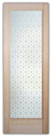 Pantry Door with sandblast Frosted Glass Design Art Glass Featuring Sandblast Etched Glass by Sans Soucie
