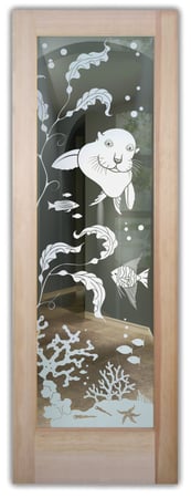Front Door with sandblast Frosted Glass Design Art Glass Featuring Sandblast Etched Glass by Sans Soucie