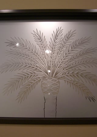 Window with sandblast Frosted Glass Design Art Glass Featuring Sandblast Etched Glass by Sans Soucie