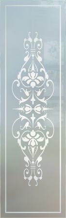 Door Glass Insert with sandblast Frosted Glass Design Art Glass Featuring Sandblast Etched Glass by Sans Soucie