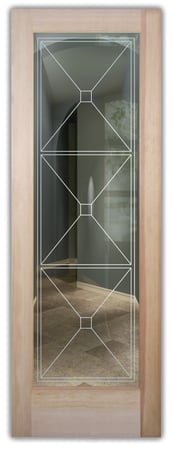Front Door with sandblast Frosted Glass Design Art Glass Featuring Sandblast Etched Glass by Sans Soucie