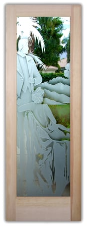 Front Door with sandblast Frosted Glass Design Art Glass Featuring Sandblast Etched Glass by Sans Soucie