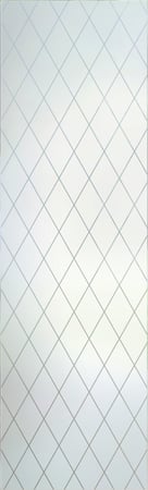 Interior Glass Insert with a Frosted Glass Diamond Grid Patterns Design for Semi-Private by Sans Soucie Art Glass
