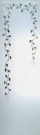 Interior Glass Insert with sandblast Frosted Glass Design Art Glass Featuring Sandblast Etched Glass by Sans Soucie