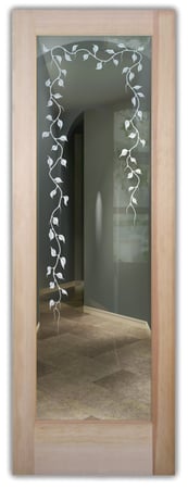 Front Door with sandblast Frosted Glass Design Art Glass Featuring Sandblast Etched Glass by Sans Soucie