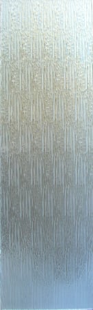 Door Glass Insert with a Frosted Glass Eurorain Frost Patterns Design for Semi-Private by Sans Soucie Art Glass