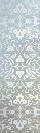 Door Glass Insert with a sandblast Frosted Glass Traditional Design Custom-Designed Decorative Etched Glass