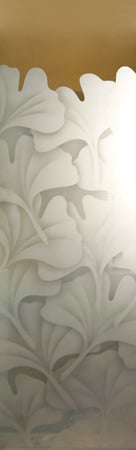 Door Glass Insert with sandblast Frosted Glass Design Art Glass Featuring Sandblast Etched Glass by Sans Soucie