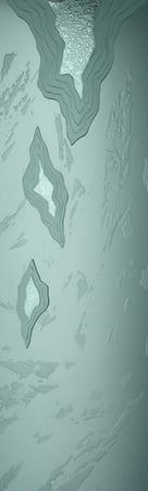 Door Glass Insert showcasing a Frosted Glass Abstract Design with Sandblast Etched Glass Art by Sans Soucie Glacier Design