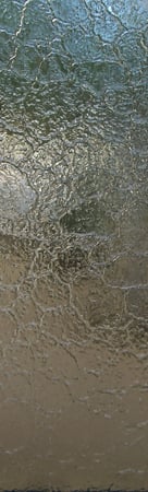 Door Glass Insert with a Frosted Glass Glass Stone - Cast Glass CGI Stone Exterior Patterns Design for Semi-Private by Sans Soucie Art Glass