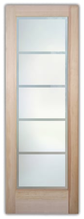 Pantry Door with Frosted Glass Geometric Grand Tall Design by Sans Soucie