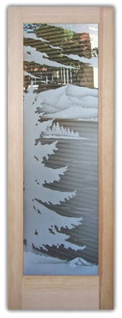 Front Door with sandblast Frosted Glass Design Art Glass Featuring Sandblast Etched Glass by Sans Soucie