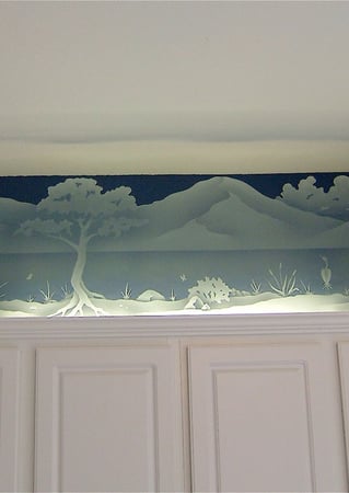 Sculpture with sandblast Frosted Glass Design Art Glass Featuring Sandblast Etched Glass by Sans Soucie
