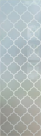Door Glass Insert with a sandblast Frosted Glass Patterns Design Custom-Designed Decorative Etched Glass
