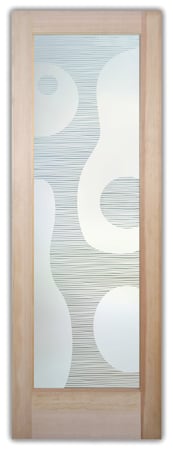 Pantry Door with sandblast Frosted Glass Design Art Glass Featuring Sandblast Etched Glass by Sans Soucie