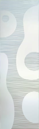 Interior Glass Insert with sandblast Frosted Glass Design Art Glass Featuring Sandblast Etched Glass by Sans Soucie