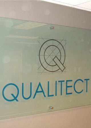Glass Sign with a sandblast Frosted Glass Logos Design Custom-Designed Decorative Etched Glass