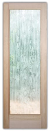 Pantry Door with sandblast Frosted Glass Design Art Glass Featuring Sandblast Etched Glass by Sans Soucie