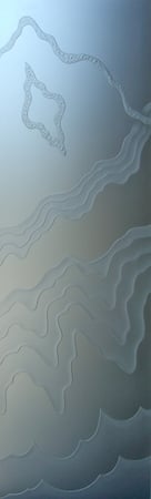 Door Glass Insert with a Frosted Glass Rugged Retreat No GC Abstract Design for Private by Sans Soucie Art Glass