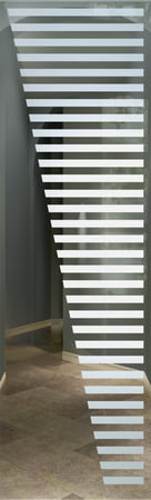 Door Glass Insert with sandblast Frosted Glass Design Art Glass Featuring Sandblast Etched Glass by Sans Soucie