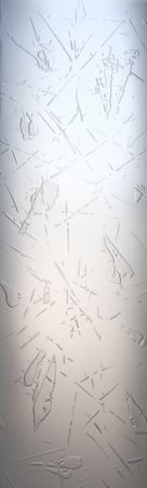 Door Glass Insert with Frosted Glass Patterns Spatter Large Design by Sans Soucie