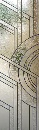 Door Glass Insert with sandblast Frosted Glass Design Art Glass Featuring Sandblast Etched Glass by Sans Soucie