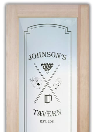 Bathroom Door with sandblast Frosted Glass Design Art Glass Featuring Sandblast Etched Glass by Sans Soucie