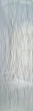 Door Glass Insert with Frosted Glass Patterns Water Trails Design by Sans Soucie