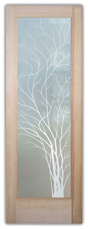 Bathroom Door with sandblast Frosted Glass Design Art Glass Featuring Sandblast Etched Glass by Sans Soucie