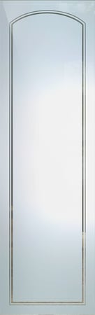Interior Glass Insert with sandblast Frosted Glass Design Art Glass Featuring Sandblast Etched Glass by Sans Soucie