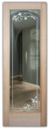 Front Door with sandblast Frosted Glass Design Art Glass Featuring Sandblast Etched Glass by Sans Soucie