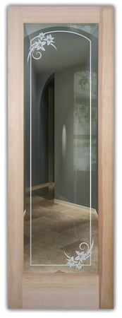 Front Door with sandblast Frosted Glass Design Art Glass Featuring Sandblast Etched Glass by Sans Soucie