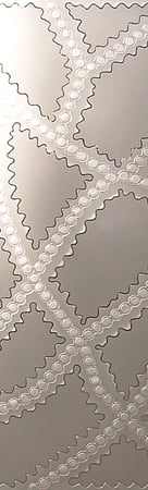 Door Glass Insert with a sandblast Frosted Glass Geometric Design Custom-Designed Decorative Etched Glass