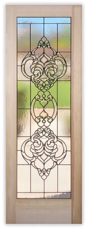 Pantry Door with Frosted Glass Traditional Gannett Bevels Design by Sans Soucie