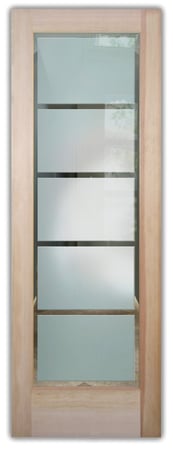 Front Door with Frosted Glass Geometric Grand Tall Design by Sans Soucie