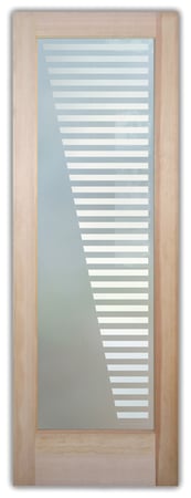 Pantry Door with sandblast Frosted Glass Design Art Glass Featuring Sandblast Etched Glass by Sans Soucie