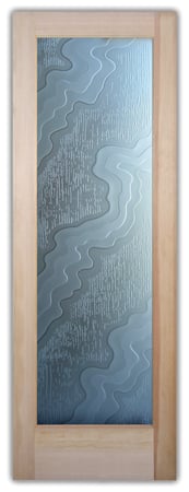 Pantry Door with sandblast Frosted Glass Design Art Glass Featuring Sandblast Etched Glass by Sans Soucie