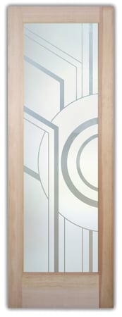 Pantry Door with sandblast Frosted Glass Design Art Glass Featuring Sandblast Etched Glass by Sans Soucie