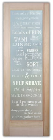 Interior Door with sandblast Frosted Glass Design Art Glass Featuring Sandblast Etched Glass by Sans Soucie