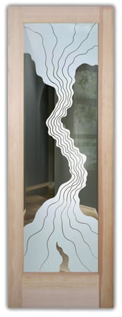 Front Door with sandblast Frosted Glass Design Art Glass Featuring Sandblast Etched Glass by Sans Soucie