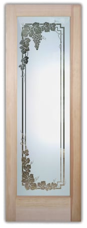 Pantry Door with sandblast Frosted Glass Design Art Glass Featuring Sandblast Etched Glass by Sans Soucie