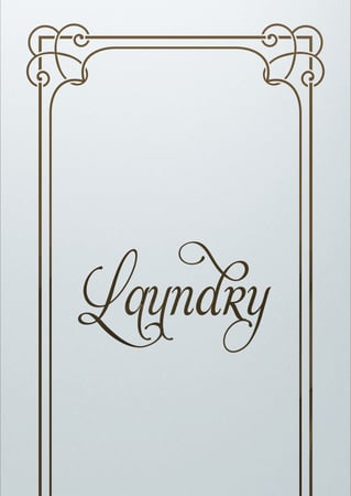 Laundry Insert featuring a Frosted Glass Traditional Design Sandblast Etched Glass Enna Aphrodite Design by Sans Soucie