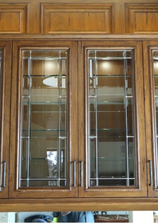 Cabinet Glass with sandblast Frosted Glass Design Art Glass Featuring Sandblast Etched Glass by Sans Soucie