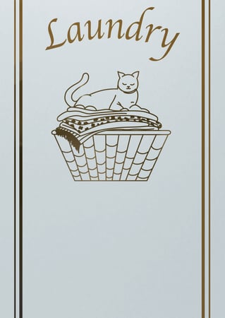 Laundry Insert with sandblast Frosted Glass Design Art Glass Featuring Sandblast Etched Glass by Sans Soucie