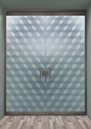 All Glass Front Door with sandblast Frosted Glass Design Art Glass Featuring Sandblast Etched Glass by Sans Soucie