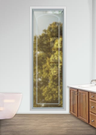 Window with sandblast Frosted Glass Design Art Glass Featuring Sandblast Etched Glass by Sans Soucie
