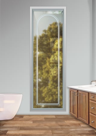 Window with Frosted Glass Borders Radius Border Design by Sans Soucie