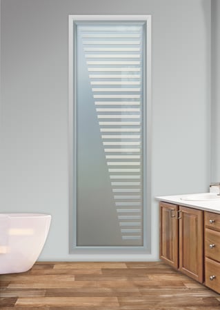 Window with sandblast Frosted Glass Design Art Glass Featuring Sandblast Etched Glass by Sans Soucie